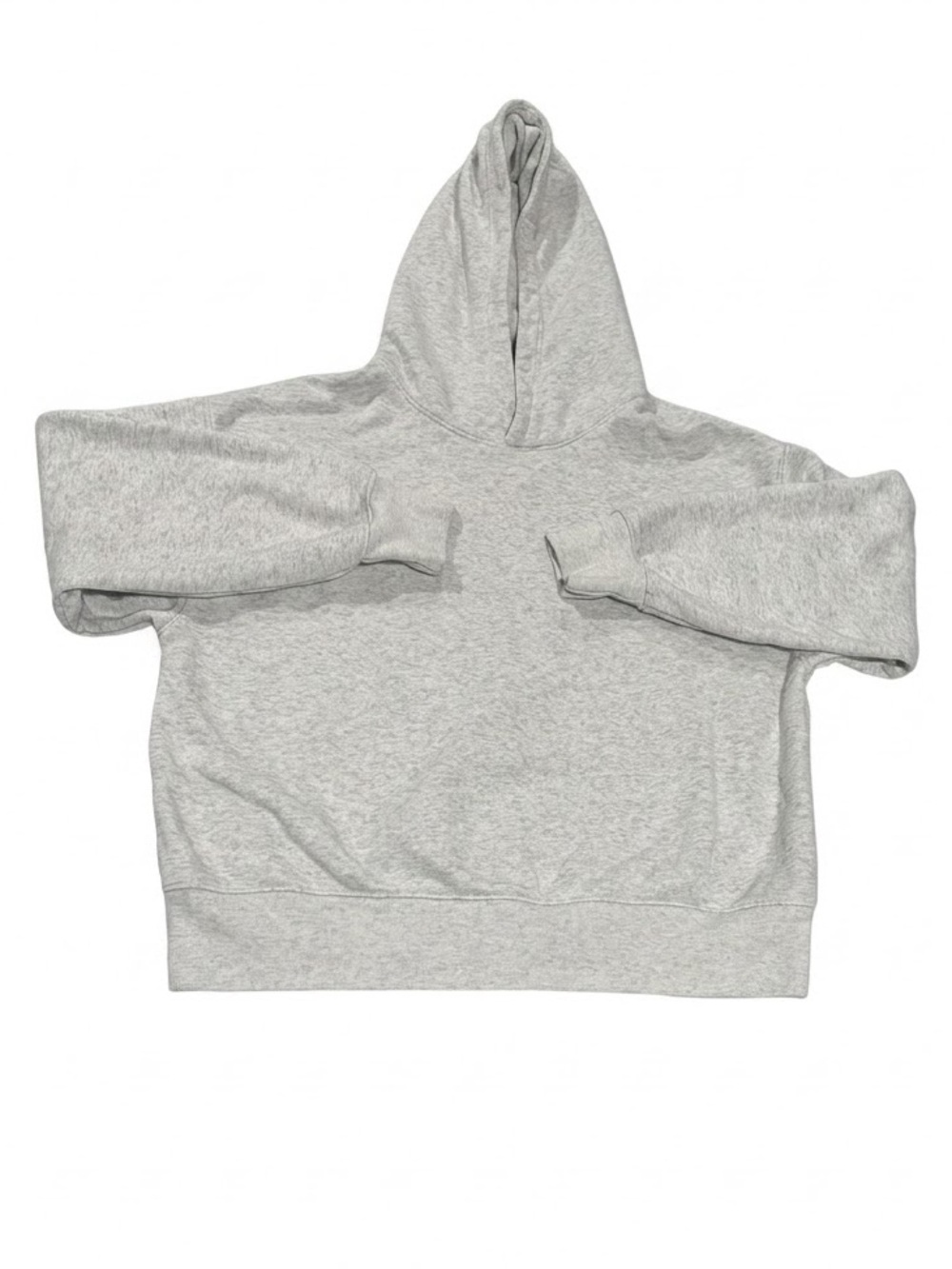 American Eagle Heather Grey Oversized Hooded Sweatshirt Boxy Hoodie Size S